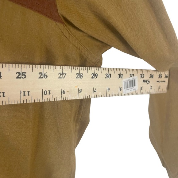 Foundry Men's Size 3XL Large & Tall Brown Colorblock Button Up Shirt - Picture 6 of 7